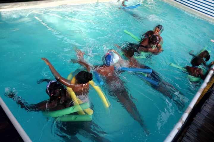 learners swimming